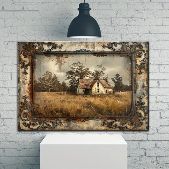 Decorative Signs& Plaques Rustic Farmhouse Vintage Metal Wall Art, 3D Embossed - Picture 1 of 5